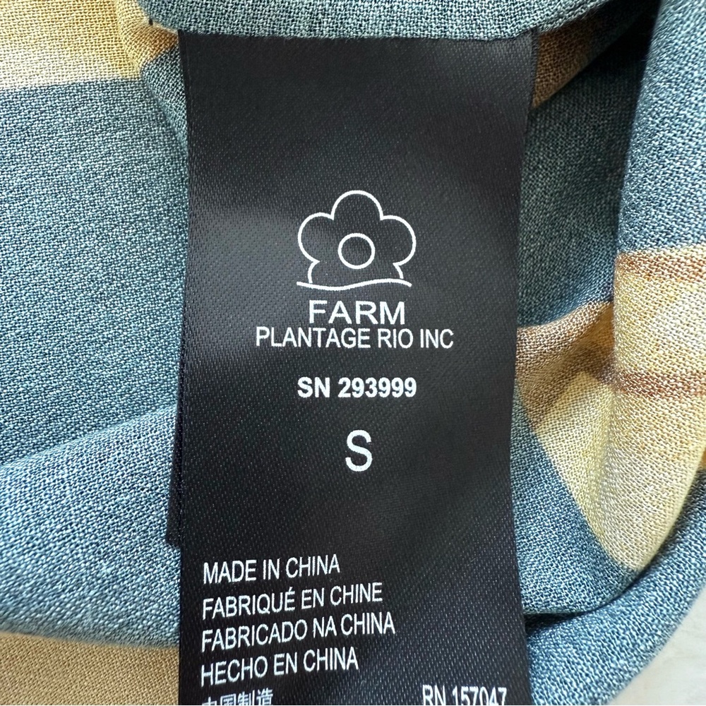 NWT!!! FARM 2 pieces women set blouse/ shorts size S Retail 195$ - Picture 9 of 15